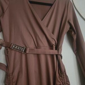 Guess Copper Long Sleeve Dress